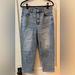 American Eagle Outfitters Blue Mom Straight Jeans